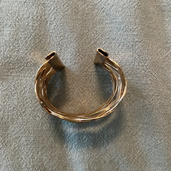 Charming Charlie Gold Braided Cuff Bracelet - Picture 2 of 2